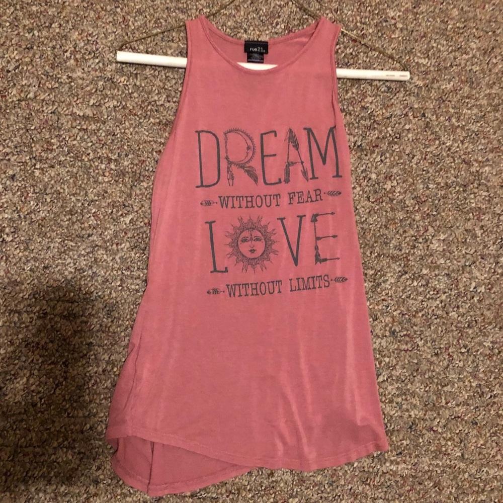 Pink tank top
